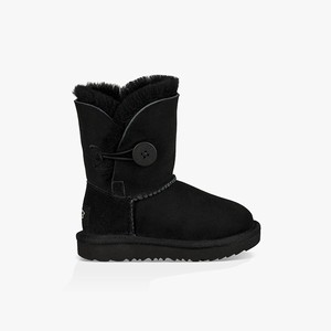 Ugg Bailey Button II Kids Classic Boots Black (4570ZTRBC)